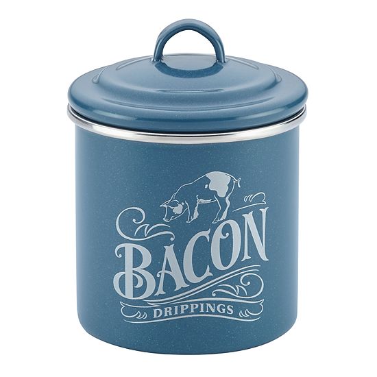 Ayesha Curry Enamel-on-Steel Bacon Grease Can