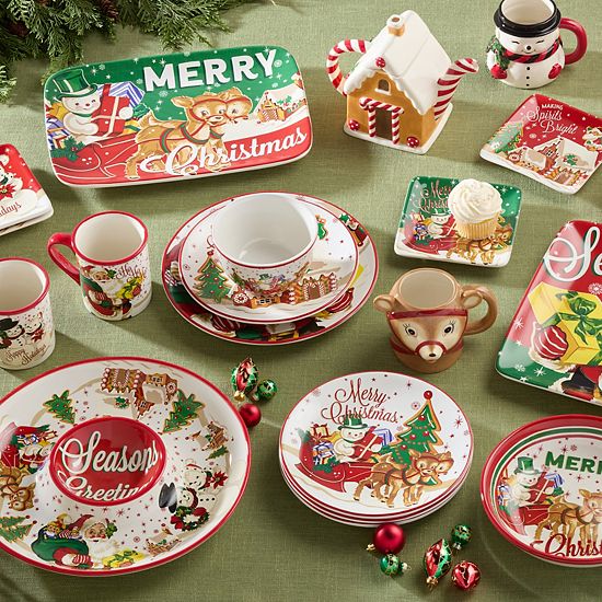 Certified International Retro Christmas Serving Bowl