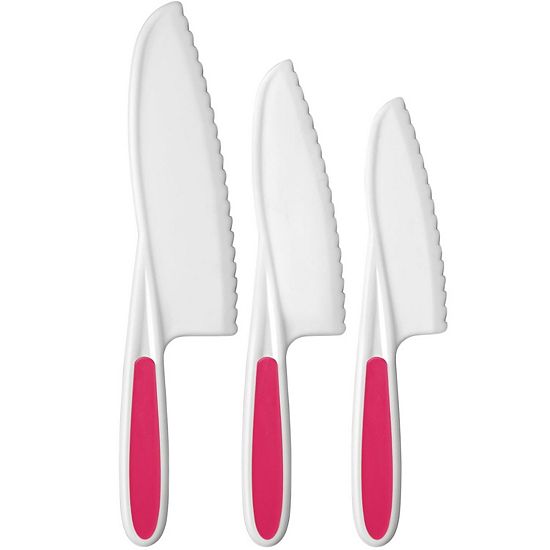 Zulay Kitchen 3-Piece Kids Knife Set For Real Cooking & Baking