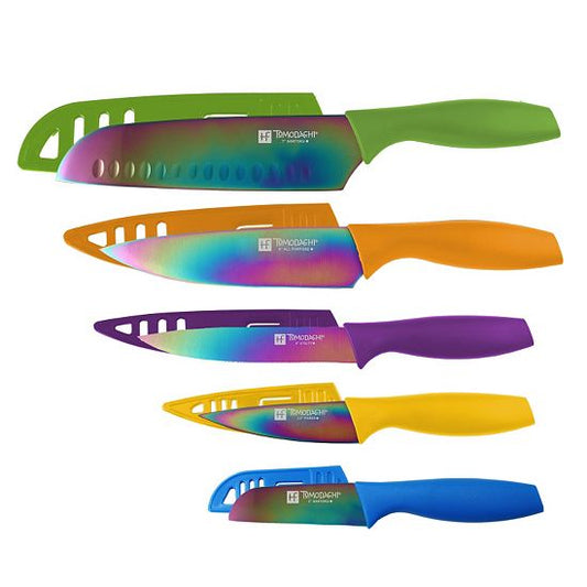  Hampton Forge Tomodachi 10-pc. Rainbow Knife Set
