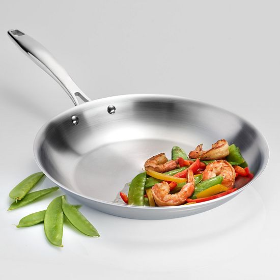  Tramontina Gourmet Tri-Ply Clad Stainless Steel 12-in. Frypan