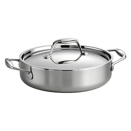 Tramontina Gourmet Tri-Ply Clad Stainless Steel 3-qt. Braiser