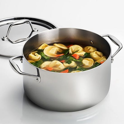  Tramontina Gourmet Tri-Ply Clad Stainless Steel 6-qt. Saucepot