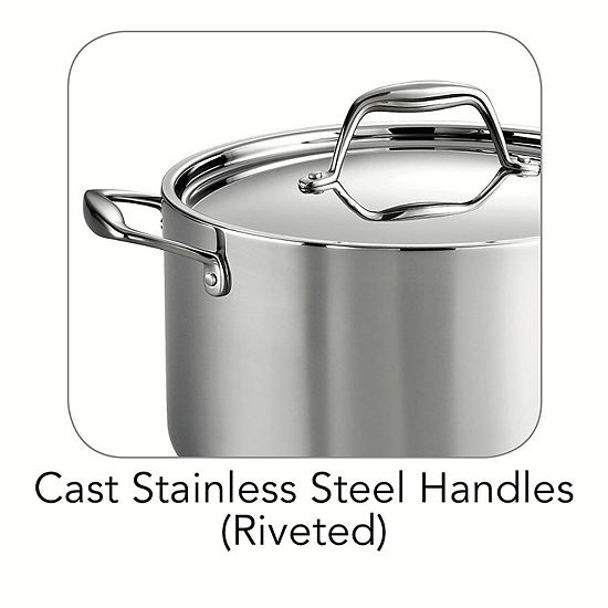  Tramontina Gourmet Tri-Ply Clad Stainless Steel 6-qt. Saucepot