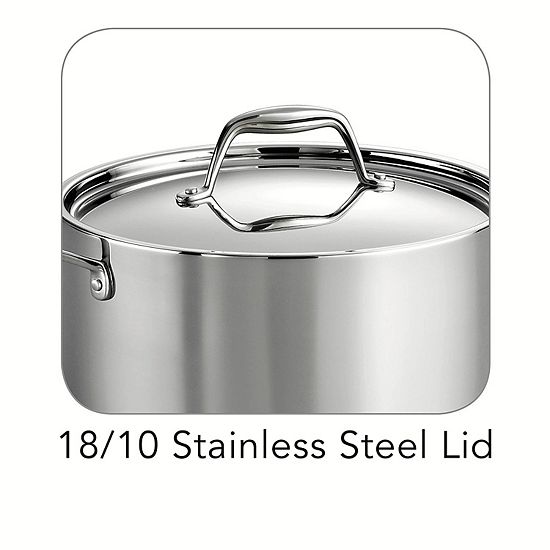  Tramontina Gourmet Tri-Ply Clad Stainless Steel 6-qt. Saucepot