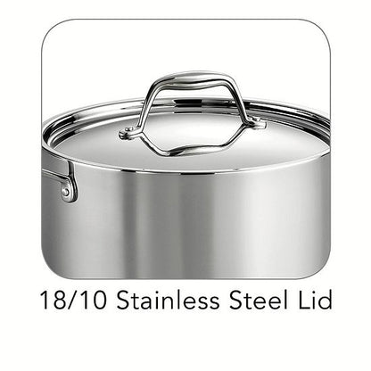  Tramontina Gourmet Tri-Ply Clad Stainless Steel 6-qt. Saucepot