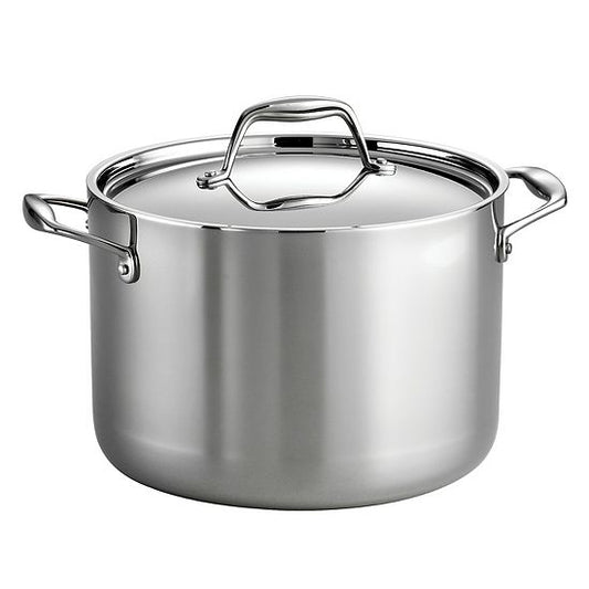  Tramontina Gourmet Tri-Ply Clad Stainless Steel 8-qt. Stockpot