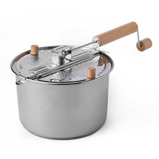  Wabash Valley Farms Whirley-Pop Stainless Steel Stovetop Popcorn Popper Set