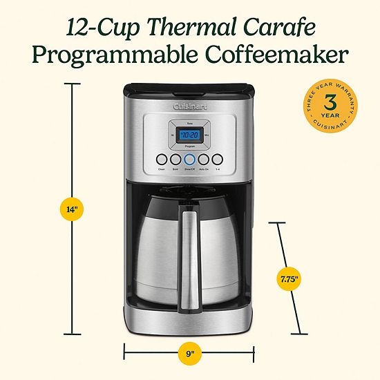  Cuisinart® PerfectTemp® 12-Cup Programmable Thermal Coffeemaker