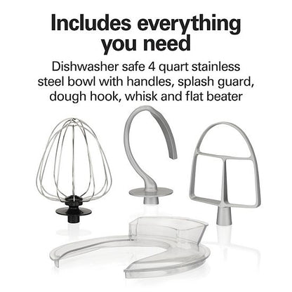  Hamilton Beach 7-Speed Stand Mixer & Attachments