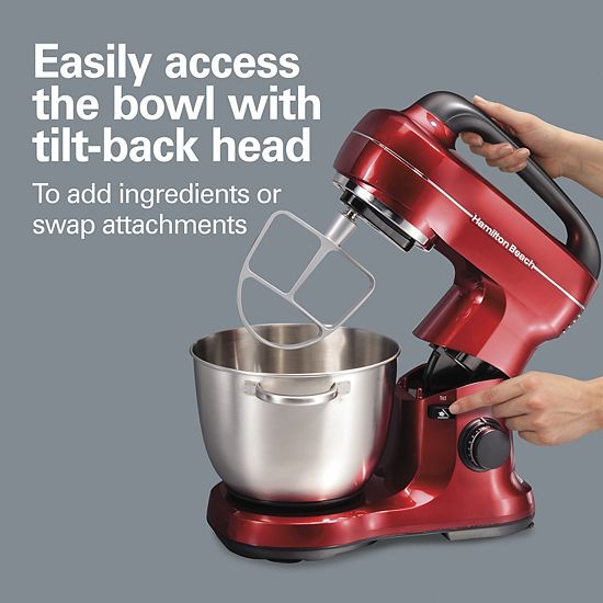  Hamilton Beach 7-Speed Stand Mixer & Attachments