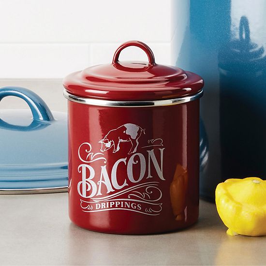  Ayesha Curry Enamel-on-Steel Bacon Grease Can