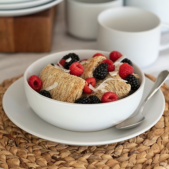  10 Strawberry Street 32-pc. Matte Coupe Dinnerware Set