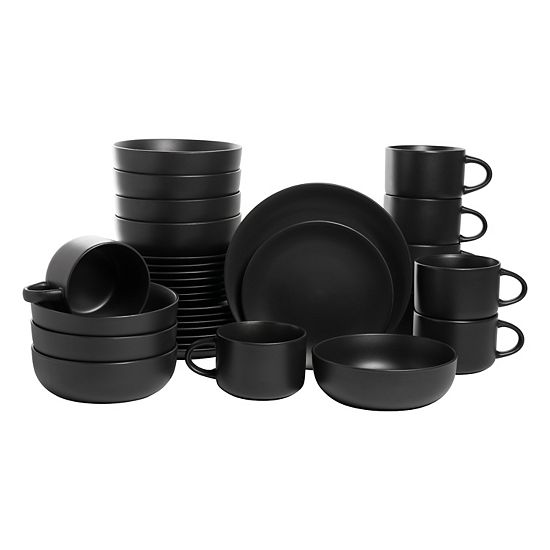 10 Strawberry Street 32-pc. Matte Coupe Dinnerware Set