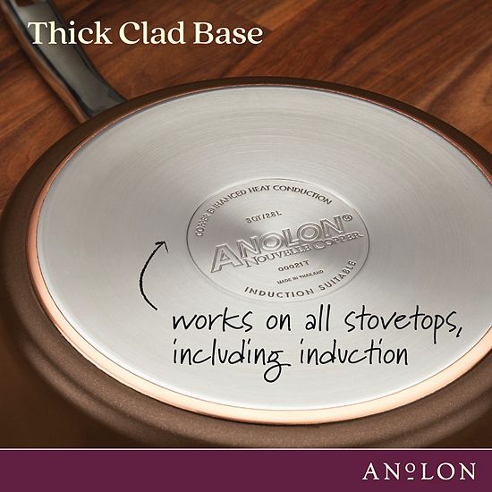  Anolon Nouvelle 11-pc. Copper Luxe Hard-Anodized Nonstick Cookware Set