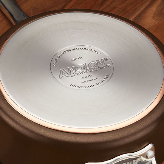  Anolon Nouvelle 11-pc. Copper Luxe Hard-Anodized Nonstick Cookware Set