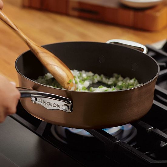  Anolon Nouvelle 11-pc. Copper Luxe Hard-Anodized Nonstick Cookware Set