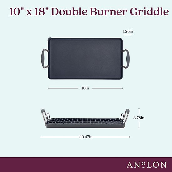  Anolon Advanced Home 10" X 18" Double Burner Griddle