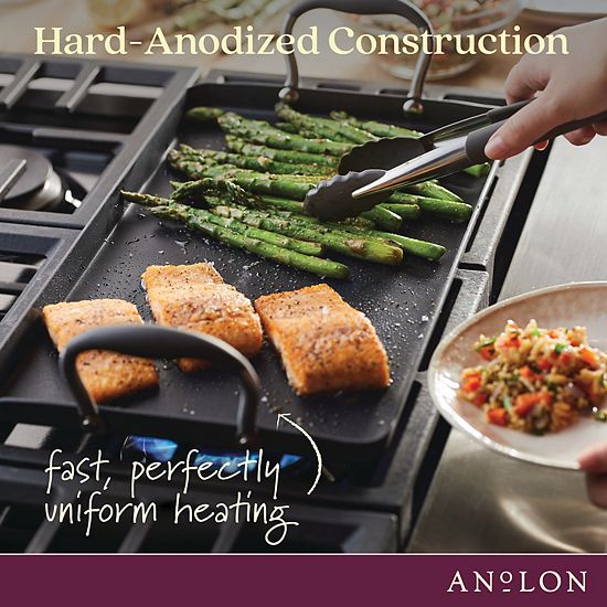  Anolon Advanced Home 10" X 18" Double Burner Griddle