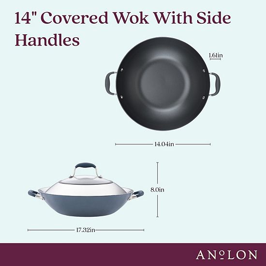  Anolon Advanced Home 14-in. Wok With Side Handles