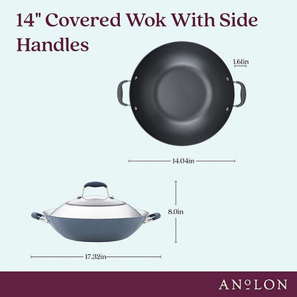  Anolon Advanced Home 14-in. Wok With Side Handles