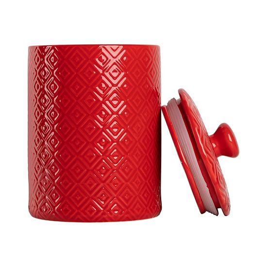  10 Strawberry Street Diamond Embossed 3-pc. Ceramic Canister Set
