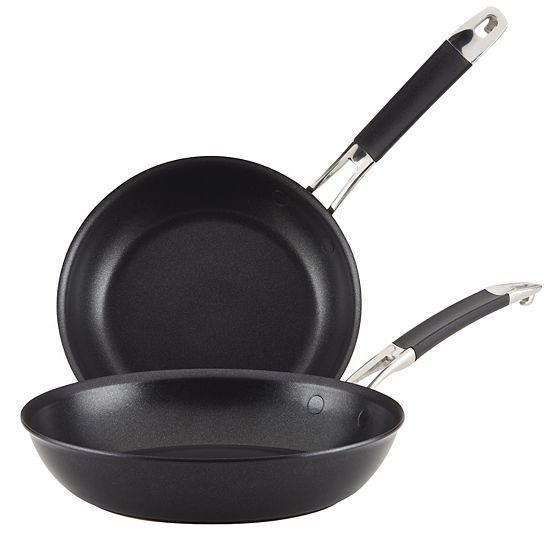  Anolon SmartStack Hard-Anodized Nesting 2-pc. 8.5-in. & 10-in. Skillet Set