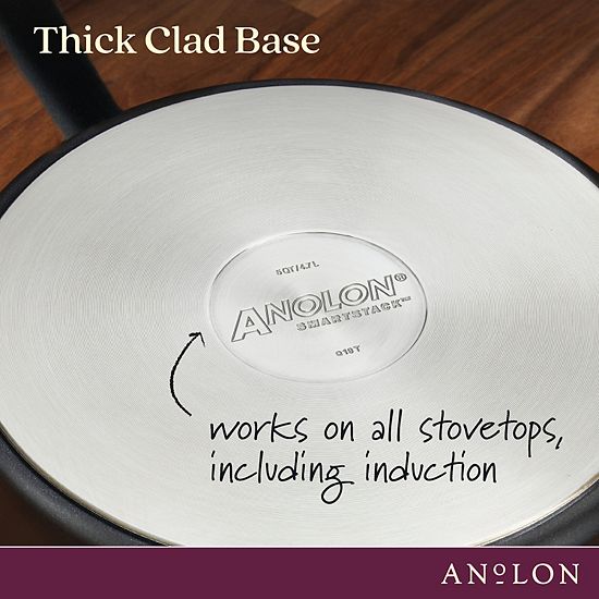  Anolon SmartStack Hard-Anodized Nesting 2-pc. 8.5-in. & 10-in. Skillet Set