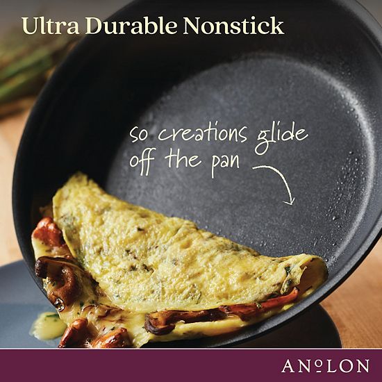  Anolon SmartStack Hard-Anodized Nesting 2-pc. 8.5-in. & 10-in. Skillet Set