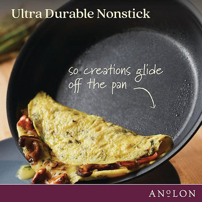  Anolon SmartStack Hard-Anodized Nesting 2-pc. 8.5-in. & 10-in. Skillet Set