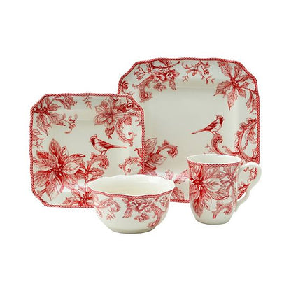  222 Fifth Christmas Lane 16-piece Dinnerware Set