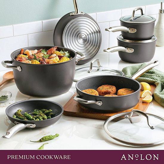  Anolon Accolade 10-pc. Hard-Anodized Precision Forge Cookware Set