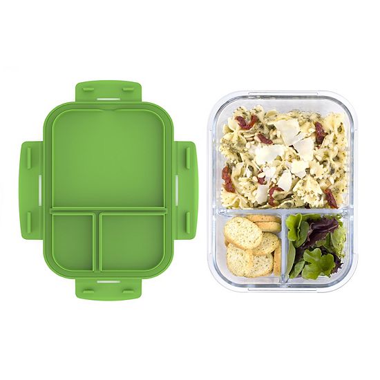  Bentgo 10-pc. 3-Compartment Glass Lunch Container Set
