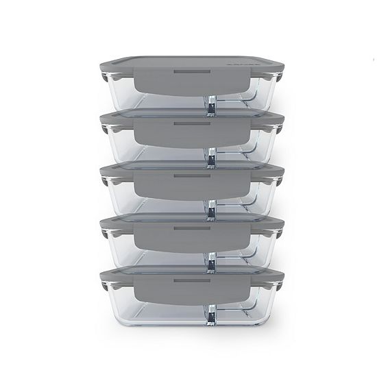  Bentgo 10-pc. 3-Compartment Glass Lunch Container Set