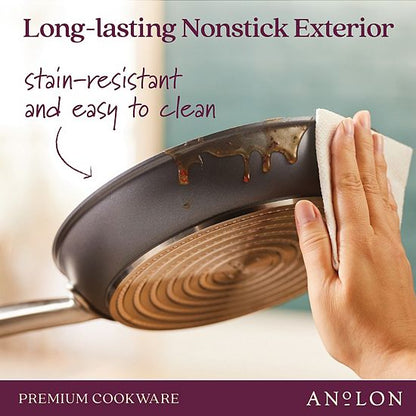  Anolon Accolade Hard-Anodized Precision Forge 2-pc. Skillet Set