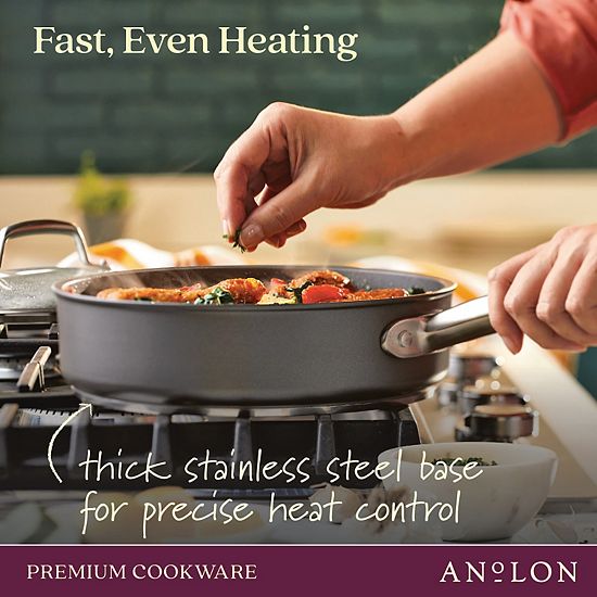  Anolon Accolade Hard-Anodized Precision Forge 2-pc. Skillet Set