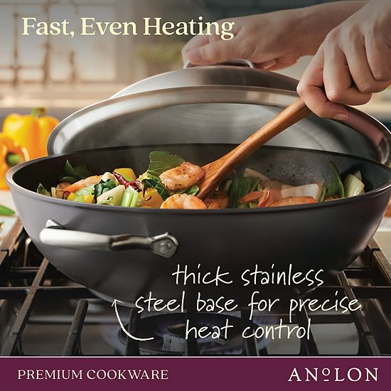  Anolon Accolade Hard-Anodized Precision Forge Wok