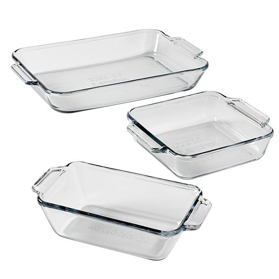  Anchor Hocking 3-pc. Lasagna Dish Set