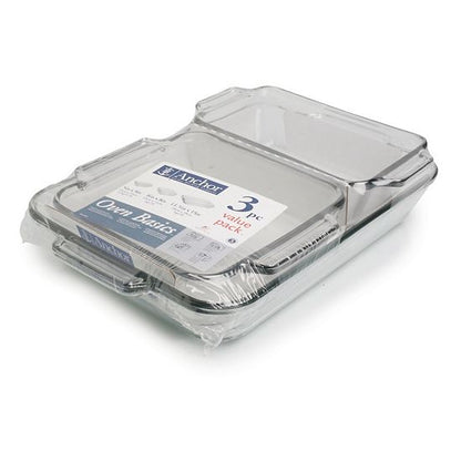  Anchor Hocking 3-pc. Lasagna Dish Set