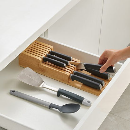  Joseph Joseph DrawerStore Bamboo 2-Tier Knife Organizer