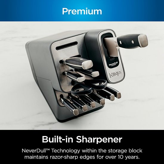  Ninja Foodi NeverDull Premium 14-pc. Knife Block Set With Built-in Sharpener System
