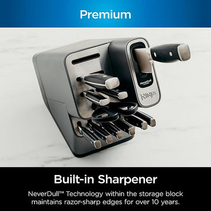  Ninja Foodi NeverDull Premium 14-pc. Knife Block Set With Built-in Sharpener System