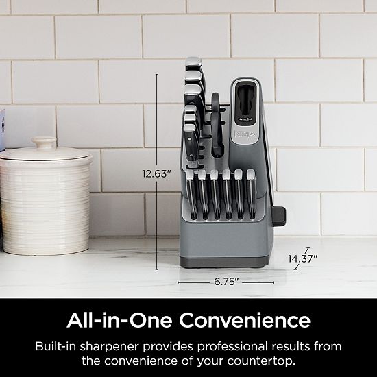  Ninja Foodi NeverDull Premium 14-pc. Knife Block Set With Built-in Sharpener System