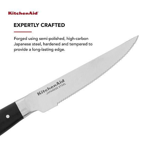  KitchenAid KO4PSKSOHOBA Gourmet 4-pc. Forged Triple Rivet Steak Knife Set