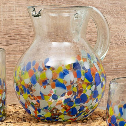  10 Strawberry Street San Lucas Mexican Glassware Pitcher