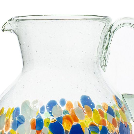  10 Strawberry Street San Lucas Mexican Glassware Pitcher