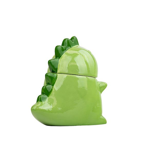  10 Strawberry Street Dino Cat Ceramic Cookie Jar