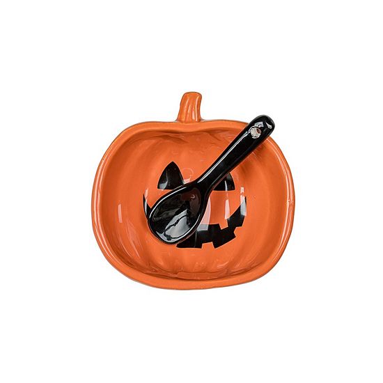  10 Strawberry Street Pumpkin & Web 2-pc. Dip Serving Set With Bowl & Spreader Set