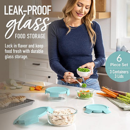  Bentgo Glass Leak-Proof 6-pc. Food Storage Set