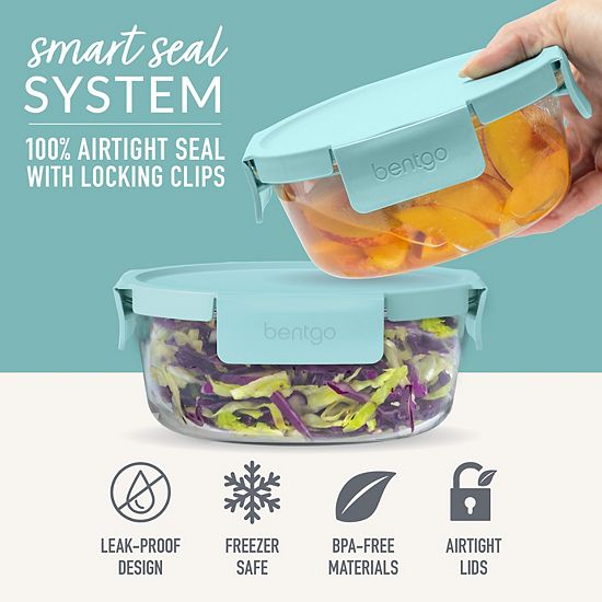  Bentgo Glass Leak-Proof 6-pc. Food Storage Set